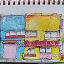 My project for course: Expressive Architectural Sketching with Colored Markers. Een project van  Schetsen,  Tekening,  Architecturale illustratie, Sketchbook y  Illustratie met inkt van Szabi - 20.08.2022