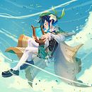 Venti ( Genshin Impact Fanart). Traditional illustration project by Alessia Trunfio - 08.21.2022