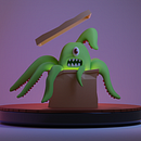Meu projeto do curso: Criação de personagens 3D com Blender . Un proyecto de 3D, Diseño de personajes, Modelado 3D, Diseño de personajes 3D y Diseño 3D de Hercules Souza - 20.08.2022