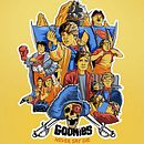 Goonies tribute poster. Un proyecto de Ilustración vectorial, Diseño de carteles e Ilustración digital de Jenny Jones - 17.08.2022