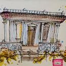 Meu projeto do curso: Desenho arquitetônico expressivo com marcadores coloridos. Sketching, Drawing, Architectural Illustration, Sketchbook & Ink Illustration project by Clarissa Ribeiro - 08.23.2022