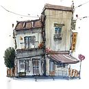 Mi proyecto del curso: Dibujo arquitectónico expresivo con marcadores de colores. Sketching, Drawing, Architectural Illustration, Sketchbook & Ink Illustration project by David Pallarès - 08.23.2022