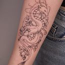 Spirited Away Haku forearm piece. Un proyecto de Diseño de tatuajes de Gee Hawkes - 23.08.2022