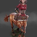 Gudrilda, la princesa centáuride . Un progetto di Illustrazione tradizionale, Character design, Illustrazione digitale, Arte concettuale, Disegno digitale e Pittura digitale di Moises Briceño - 23.08.2022