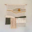 Mi proyecto del curso: Macraweave: combina macramé con técnicas de telar. Een project van Ontwerp van accessoires, Interieurontwerp,  Interieurdecoratie, Textiel, Macramé, Weven y Textielontwerp van Maria Esp - 24.08.2022