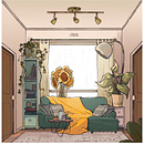 BTS room project. Un proyecto de Ilustración tradicional e Ilustración digital de Lara Pickle - 24.08.2022