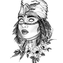 Meu projeto do curso: Desenho e ilustração digital de tatuagens com o Procreate. Traditional illustration, Graphic Design, Digital Illustration, Tattoo Design, and Digital Drawing project by Daiane Arruda - 08.22.2022