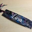 Lesezeichen mit Universum & Handlettering. Projekt z dziedziny  Malarstwo użytkownika Dominique Riedel-Deckert - 26.08.2022