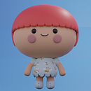 My project for course: Kawaii Character Creation in 3D with Blender  Ein Projekt aus dem Bereich Traditionelle Illustration, Design von Figuren, Digitale Illustration, 3-D-Modellierung und Manga von Jei - 25.08.2022