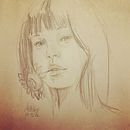 Girl. Een project van Traditionele illustratie van Chalit Rangsimatewan - 26.08.2022