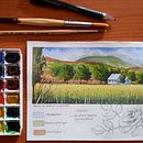 My project for course: Watercolor Travel Journal. Ilustração tradicional, Pintura em aquarela, Ilustração arquitetônica, e Sketchbook projeto de saramoha - 26.08.2022