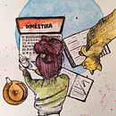 Il mio progetto del corso: Illustrazione con tecniche manuali di tratteggio e dripping. Design de personagens, Artes plásticas, Pintura, Pintura em aquarela, Desenho de retrato, e Desenho artístico projeto de sarag29 - 26.08.2022