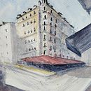 My project for course: Architectural Sketching with Watercolor and Ink. Esboçado, Desenho, Pintura em aquarela, Ilustração arquitetônica, Sketchbook e Ilustração com tinta projeto de ddutta2010 - 26.08.2022