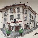 My project for course: Expressive Architectural Sketching with Colored Markers. Een project van  Schetsen,  Tekening,  Architecturale illustratie, Sketchbook y  Illustratie met inkt van gybartlett - 23.08.2022