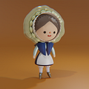 My project for course: Kawaii Character Creation in 3D with Blender . Traditional illustration, Character Design, Digital Illustration, 3D Modeling, and Manga project by Anne-Renee Dumont - 08.27.2022