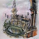 Il mio progetto del corso: Disegno architettonico espressivo con pennarelli colorati. Un projet de Esquisse , Dessin, Illustration architecturale, Carnet de croquis et Illustration à l'encre de Giuseppina Capalbo - 28.08.2022