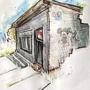 My project for course: Expressive Architectural Sketching with Colored Markers. Un progetto di Bozzetti, Disegno, Illustrazione architettonica, Sketchbook e Illustrazione con inchiostro di Liz H - 27.08.2022
