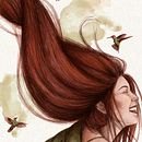 "Pájaros Volando". Un projet de Illustration traditionnelle, Illustration numérique et Illustration éditoriale de Maribel Gómez Tournier - 29.08.2022