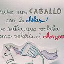 Caballo Místico: Una canción ilustrada con Handlettering. Lettering, H, Lettering, Music, and Drawing project by Laura Ceballos Flórez - 08.29.2022