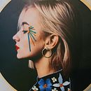 My project for course: Photo Embroidery on Fabric . Fotografie, Artizanat din hârtie, Tipărire, Broderie, DIY și Design textil de Krmiña Fajardo - 08.29.2022