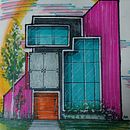 My project for course: Introduction to Freehand Architectural Design. Un progetto di Architettura, Illustrazione architettonica, Design e Paesaggismo di Dirishraj Bhawaneedin - 29.08.2022