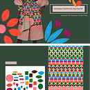 Mi proyecto del curso: Diseño de estampados textiles. Projekt z dziedziny Trad, c, jna ilustracja, Projektowanie dodatków, Projektowanie ubrań, Pattern design, Projektowanie mod, Stemple, Druk tekst i ln użytkownika Evelyn Mab - 31.08.2022