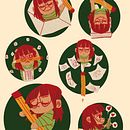 Il mio progetto del corso: Spot illustration: disegna e racconta la vita da freelance. Projekt z dziedziny Design, Trad, c, jna ilustracja,  Manager art, st, czn, Kreat, wność, Ilustracja c, frowa, Stor, telling, Stor, board, Projektowanie c, frowe i Sketchbook użytkownika Antonella Depalma - 31.08.2022
