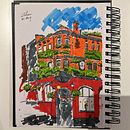 My project for course: Expressive Architectural Sketching with Colored Markers. Un proyecto de Bocetado, Dibujo, Ilustración arquitectónica, Sketchbook e Ilustración con tinta de nicholas_16 - 31.08.2022