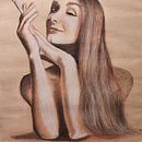 Mi proyecto del curso: Dibujo de retrato clásico: el método del Renacimiento, Pina Bausch. Un projet de Beaux Arts, Esquisse , Dessin, Dessin de portrait, Dessin réaliste , et Dessin artistique de Olga Ar - 01.09.2022