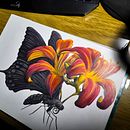 Mi proyecto del curso: Ilustración surrealista inspirada en la naturaleza. Traditional illustration, Pencil Drawing, Drawing, Artistic Drawing, Naturalistic Illustration, and Colored Pencil Drawing project by Luciana Circular - 08.31.2022