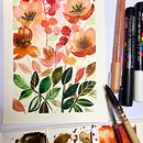Mi proyecto del curso: Acuarela floral: conecta con la naturaleza. Een project van Traditionele illustratie, Schilderij, Aquarelschilderen y  Botanische illustratie van Christel - 01.09.2022