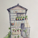 My project for course: Expressive Architectural Sketching with Colored Markers. Projekt z dziedziny Sketching,  R, sunek,  R, sunek architektoniczn, Sketchbook,  R i sunek atramentem użytkownika sakchhyamgurung3 - 29.08.2022