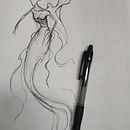 Sirena. Traditional illustration project by jdiegoinfante - 09.02.2022