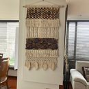 Mi proyecto del curso: Introducción al macramé: creación de un tapiz decorativo. Projekt z dziedziny Projektowanie dodatków, Craft, Projektowanie wnętrz,  Dekoracja wnętrz,  Tkactwo, Makrama, Wzornictwo tekst i liów użytkownika Dolly Farfan - 02.09.2022