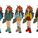 Mon projet du cours : Dessin de personnages avec du caractère. Character Design, Sketching, Drawing, Stor, telling, Stor, board, Artistic Drawing, and Narrative project by Alice Martin - 09.02.2022