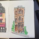 Another Quirky House Ein Projekt aus dem Bereich Traditionelle Illustration, Architektur und Skizzenentwurf von Katie Cannon - 02.09.2022