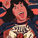 Stranger Things S04 Owners. Projekt z dziedziny Trad, c i jna ilustracja użytkownika Pedro Niza - 28.10.2021