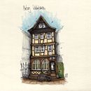 Expressive Architekturskizzen mit Markern 4. Un progetto di Illustrazione tradizionale, Architettura, Graphic design, Disegno, Architettura digitale, Illustrazione architettonica e Sketchbook di Stephan B. - 03.09.2022