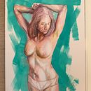 Mi proyecto del curso: Figura humana en acuarela. Traditional illustration, Fine Arts, Painting, Watercolor Painting, Realistic Drawing, and Figure Drawing project by Miguel Rodríguez López - 09.03.2022