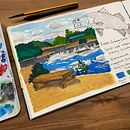 My project for course: Watercolor Travel Journal. Un progetto di Illustrazione tradizionale, Pittura ad acquerello, Illustrazione architettonica e Sketchbook di Hayley Humphreys - 04.09.2022