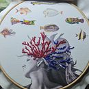 Il mio progetto del corso: Ricamo avanzato su transfer fotografico a colori . Un proyecto de Collage, Estampación, Bordado, DIY y Diseño textil de arabicbeat - 05.09.2022