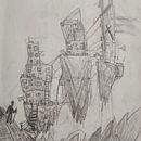 3 Floating Islands . Desen în creion de Caleb Carzon - 09.04.2022