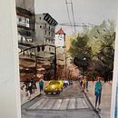 Mein Kursprojekt: Stadtlandschaften in Aquarell . % Martina Trost tarafından hazırlanan Güzel sanatlar, Sulubo, a Resim, Mimari İllüstras, Ve on projesi - 09.06.2022