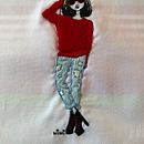 Mon projet du cours : Broderie d’images de mode avec la technique du feutrage à l'aiguille. Projekt z dziedziny  Haft i Filcowanie igłą użytkownika Virginie Diet - 08.09.2022