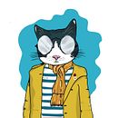 Gatos Novotel. Un projet de Illustration traditionnelle , et Publicité de Pere Giménez - 05.03.2021