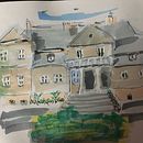 Mój projekt z kursu: Rysunek architektoniczny: kolor i artystyczna ekspresja. Un projet de Esquisse , Dessin , et Carnet de croquis de Olga Sobczak - 08.09.2022