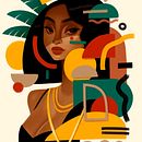 Tropicana Ein Projekt aus dem Bereich Design, Traditionelle Illustration, Design von Figuren, Grafikdesign, Malerei, Social Media, Musterdesign, Zeichnung, Prägung, Porträtzeichnung, Digitales Design, Botanische Illustration, Digitale Zeichnung und Mode-Illustration von Bo Feng Lin - 09.09.2022