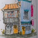 My project for course: Expressive Architectural Sketching with Colored Markers. Een project van  Schetsen,  Tekening,  Architecturale illustratie, Sketchbook y  Illustratie met inkt van Alexander Baytchev - 10.09.2022