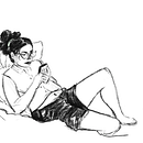 Meu projeto do curso: Técnicas de desenho tradicional com Procreaten. Projekt z dziedziny Trad, c, jna ilustracja,  R, sunek, Ilustracja c, frowa, Portret, R, sunek c i frow użytkownika Bella Rech - 13.09.2022