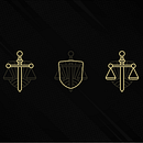 Identidade Visual | Antônio Mello - Advocacia Ein Projekt aus dem Bereich Design, Br, ing und Identität, Logodesign, Digitales Design und Briefpapier-Design von Fernanda Azevedo - 13.09.2022